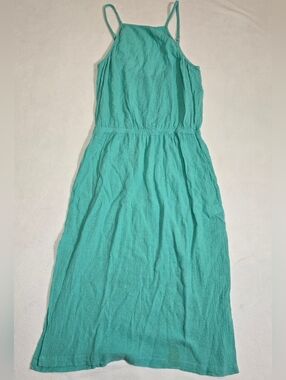 Tart Teal Sleeveless Maxi Dress